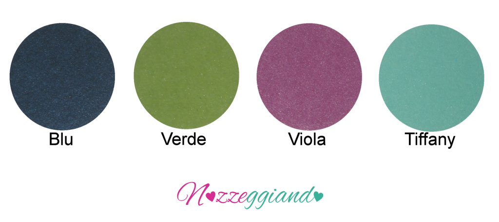 Cartella colori - blu verde viola tiffany